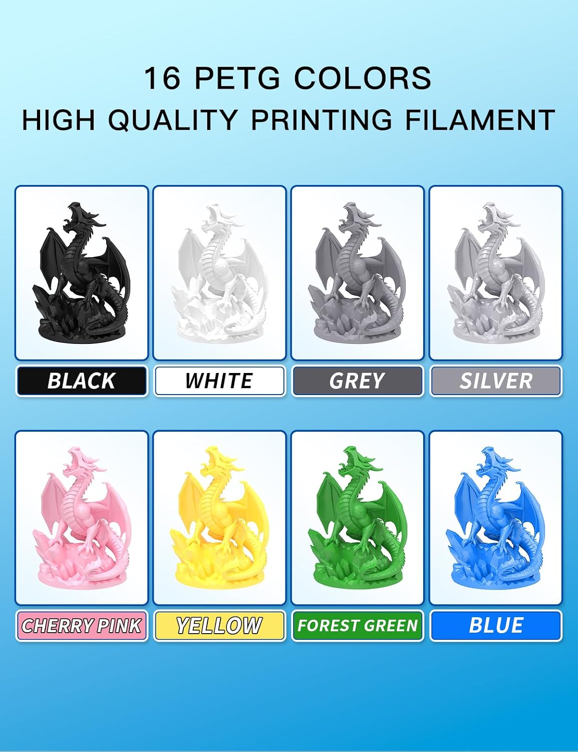 PINBALL PETG 3D Printer Filament 1.75mm High Precision Durable Strong Filamen...