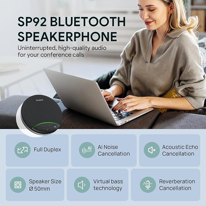 Yealink Sp92 Conference Speaker and Microphone Teams Certified Mic