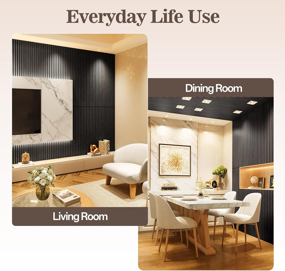 2 Pack Acoustic Wood Panels for Wall 47.24" x 23.81" Soundproof