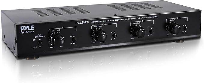 Pyle 4 Channel Speaker Selector Switch
