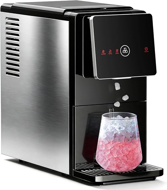 Antarctic Star Countertop Nugget Ice Maker, 33 Lbs/24H Automatic Ice Dispenser