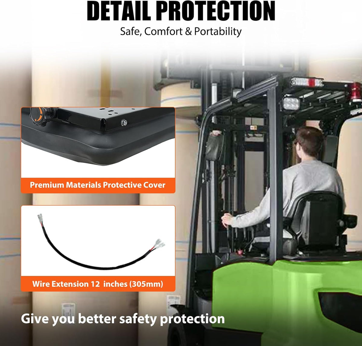 Suspension Kit with Slider Track for Zero Turn Lawn Mower Tractor Forklift, C...