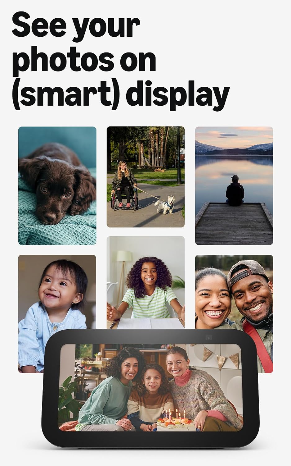 Like-New Amazon Echo Show 5 (newest model), Smart display, Designed for Alexa...