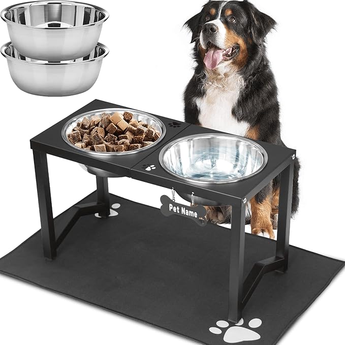 Elevated Dog Bowls, Metal Raised Dog Bowl Stand