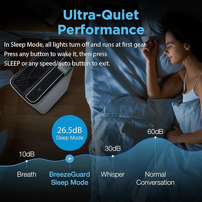 RIA BreezeGuard HEPA Air Purifier