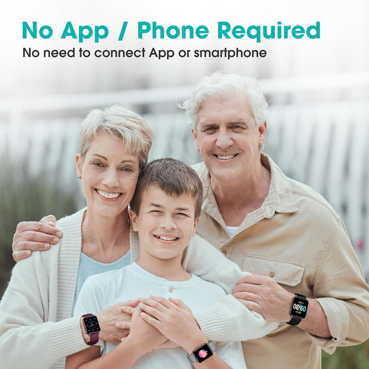 Pedometer Watch Senior Friendly No App No Phone Required, Step Counter