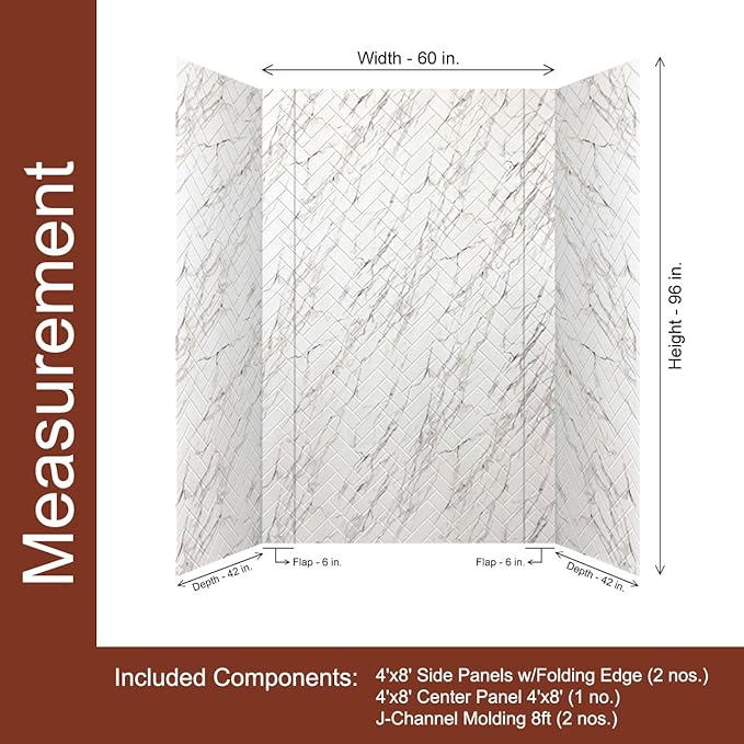 From Plain To Beautiful In Hours 133-640-HERR-KIT Herringbone Tile
