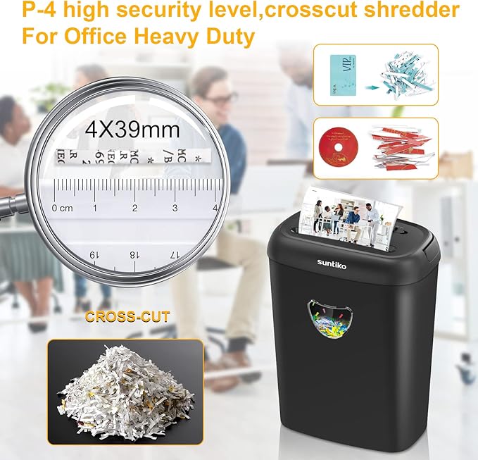 14 Sheet Cross Cut Paper Shredder