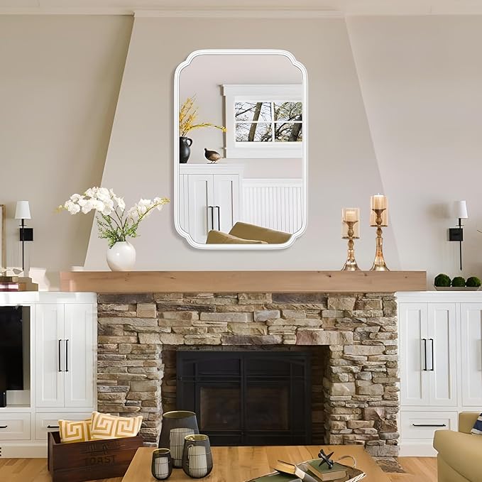 White Bathroom Mirror for Wall 20×30 Inch