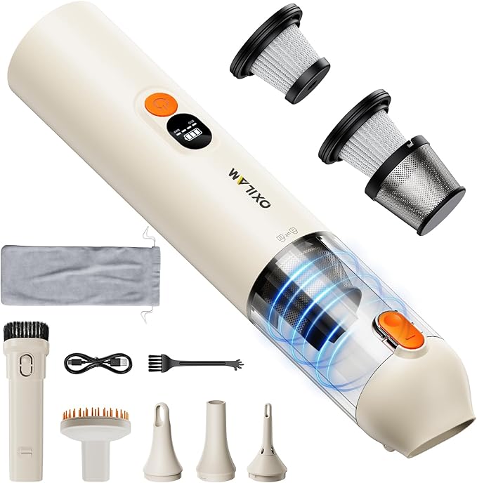 OXILAM Car Vacuum Handheld Vacuum Portable Cordless-14000PA High Power
