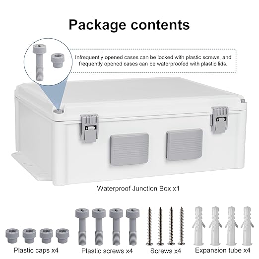 Namunanee Outdoor Electrical Junction Box, ABS Water Resistant Enclosure
