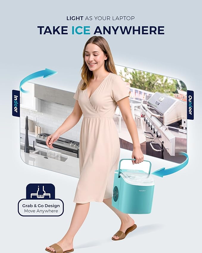 EUHOMY Countertop Ice Maker Machine