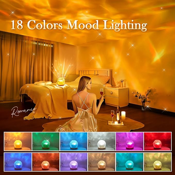 Trendy Valentine's Day Gifts for Teen, 18 Colors Northern Lights Projecto...
