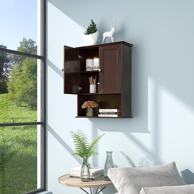 Bathroom Wall Cabinet Expresso Over Toilet Storage