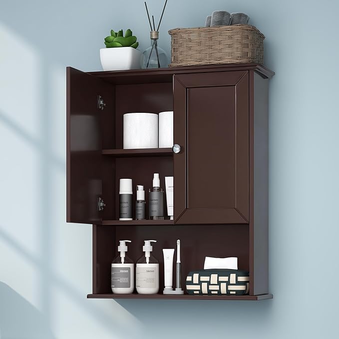 Bathroom Wall Cabinet Expresso Over Toilet Storage