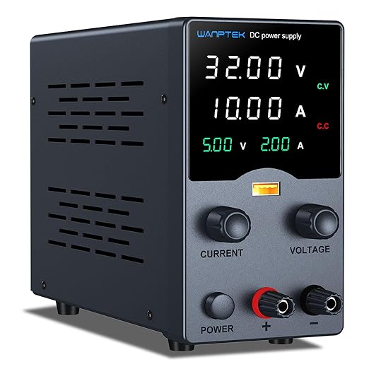 Wanptek DC Power Supply Variable 30V 10A, Bench Power Supplies