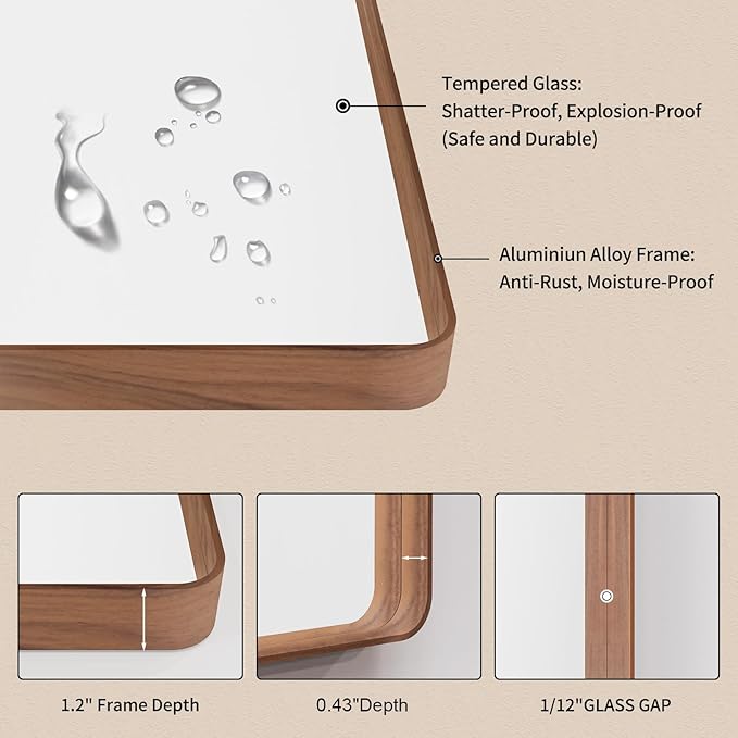 LOAAO 60X36 Inch Bathroom Mirror