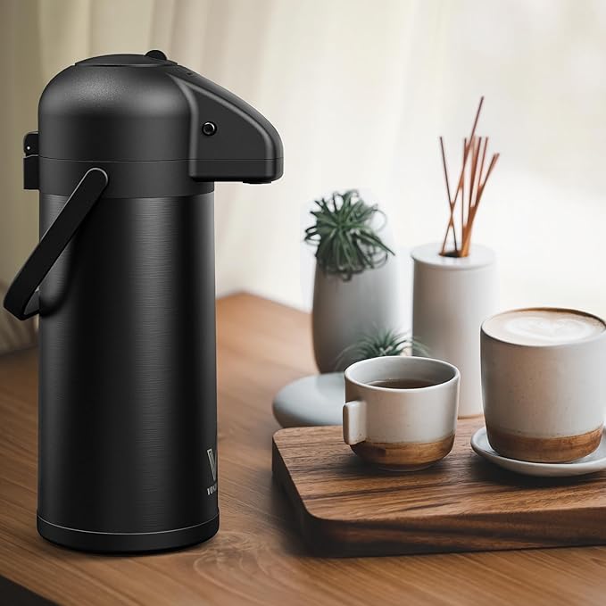 Airpot Coffee Carafe for Keeping Hot - 102 OZ/ 3.0L Coffee Dispenser -