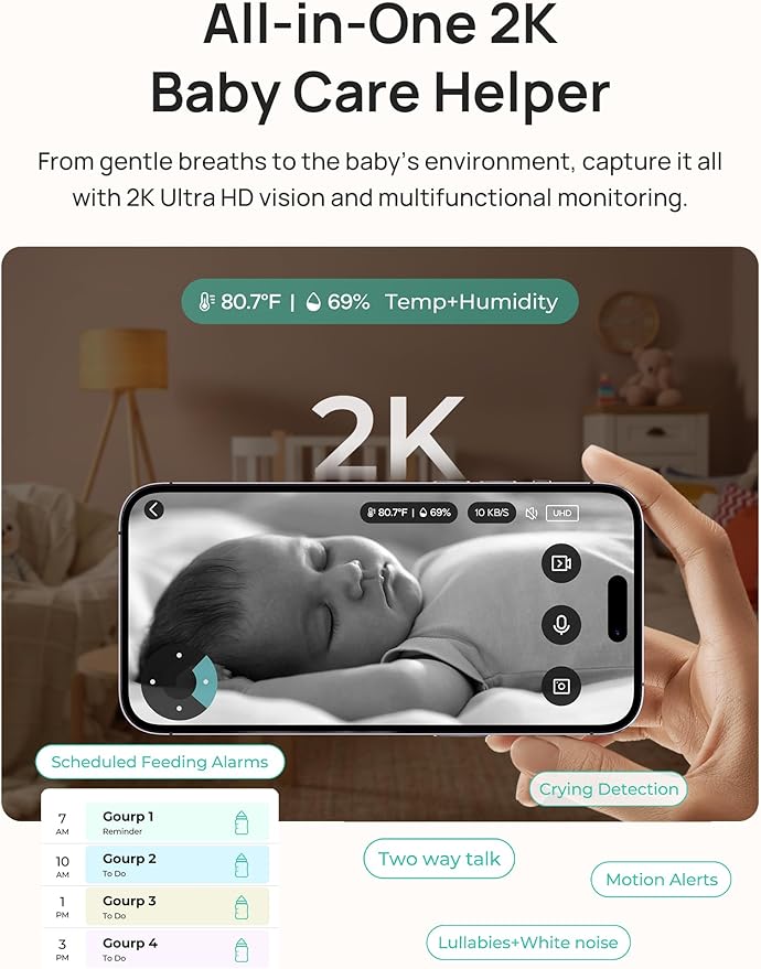 Dr.Care LumiView Plus Smart WiFi Baby Monitor