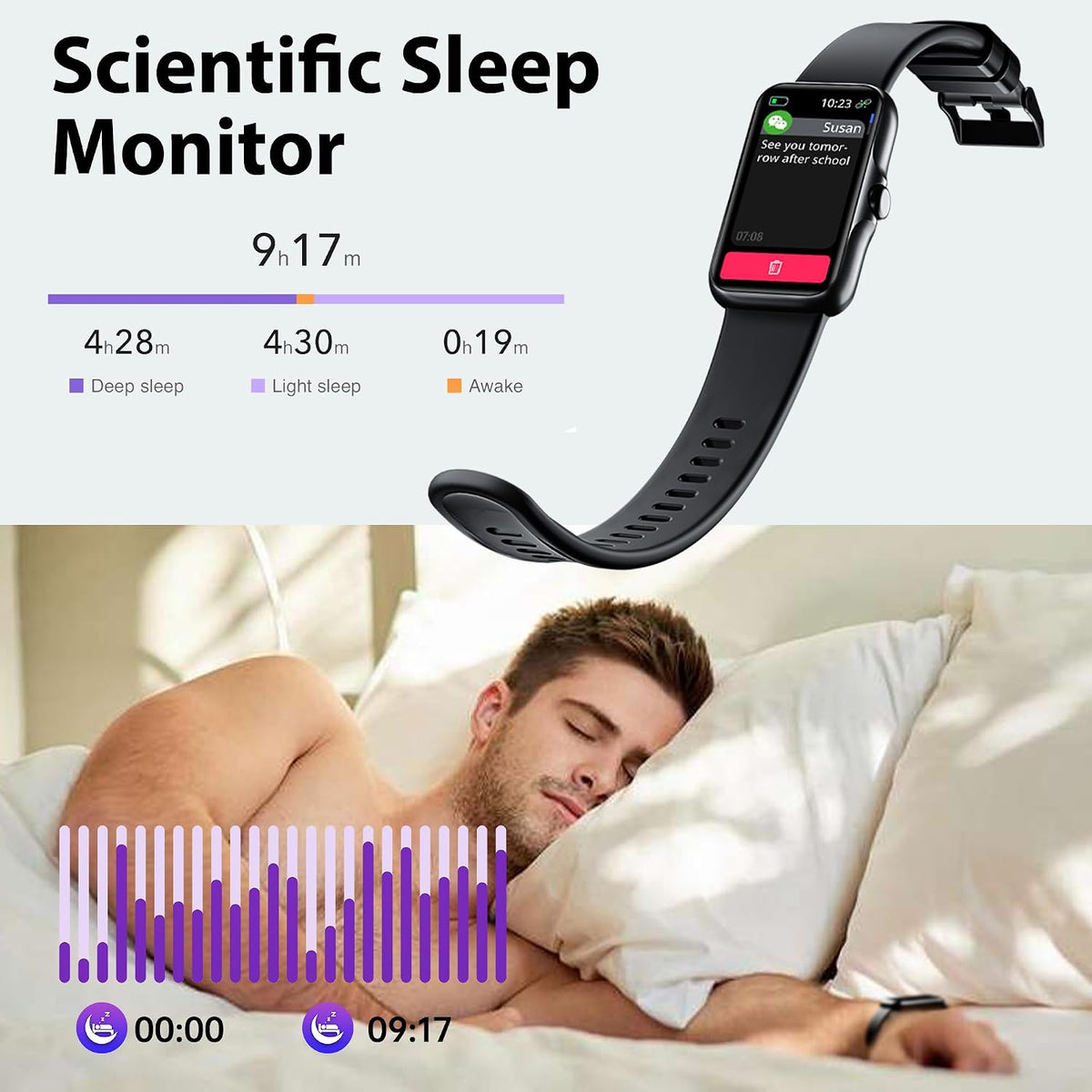 Fitness Tracker with 24/7 Continuous Heart Rate, Blood Oxy-gen Monitor, Smart...