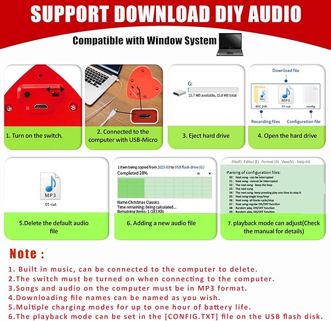 16min Voice Recorder, USB Downloadable Sound Recorder Chips Module