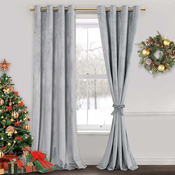 JIUZHEN Velvet Curtains for Living Room