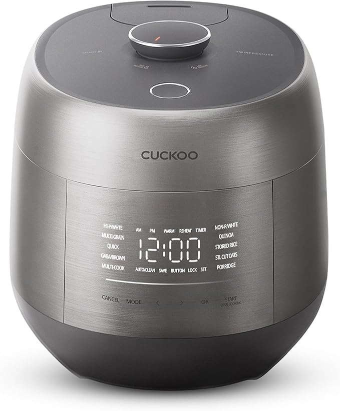 CUCKOO Twin Pressure Rice Cooker 6-Cup Uncooked / 12-Cup Cooked
