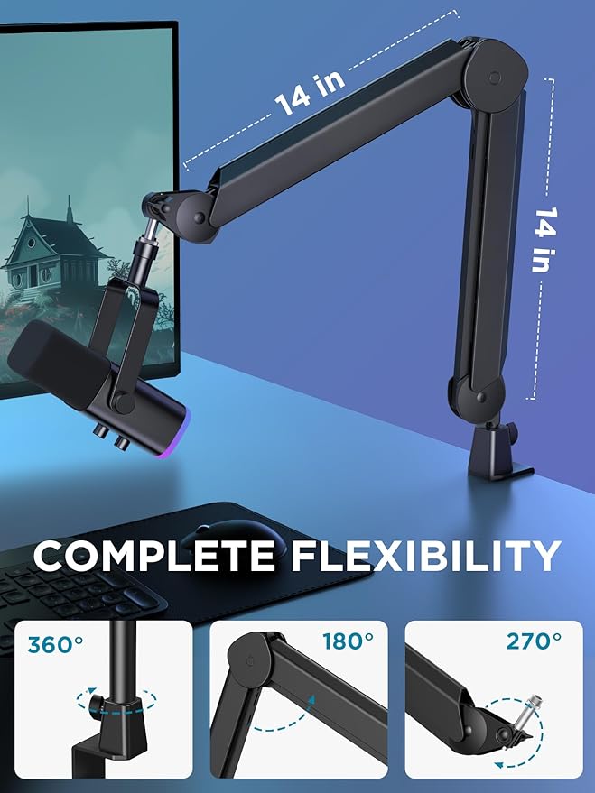 InnoGear Mic Boom Arm, Microphone Stand
