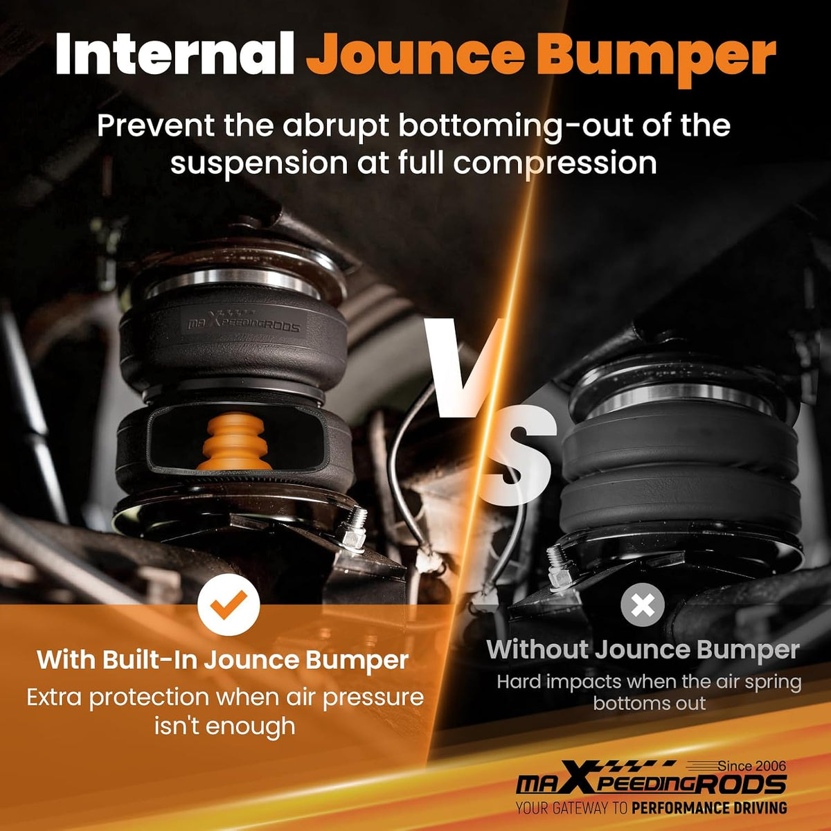 maXpeedingrods 5000 lbs Air Suspension Bag Kit for Dodge Ram 2500 2003-2013
