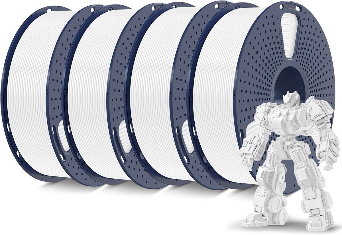 SUNLU 3D Printer Filament PLA Plus 1.75mm White 4KG