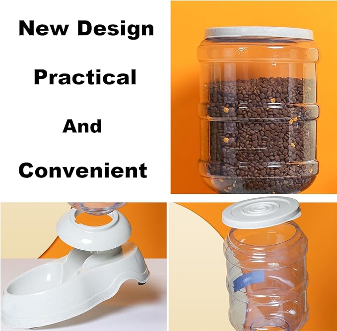 Automatic Dog Feeder and Water Dispenser Set