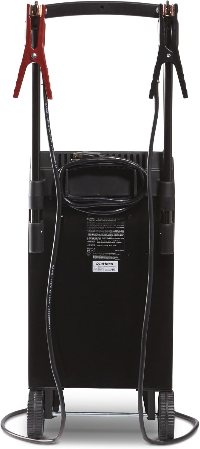 DieHard 71341 6/12V Gold Smart Wheel Battery Charger and 50/250A Maintainer