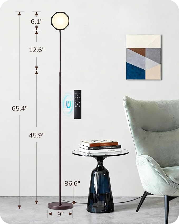 EDISHINE Modern LED Floor Lamp, 1300LM Bright Floor Lamps