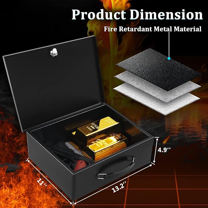 Dalmbox Portable Metal Safe Box