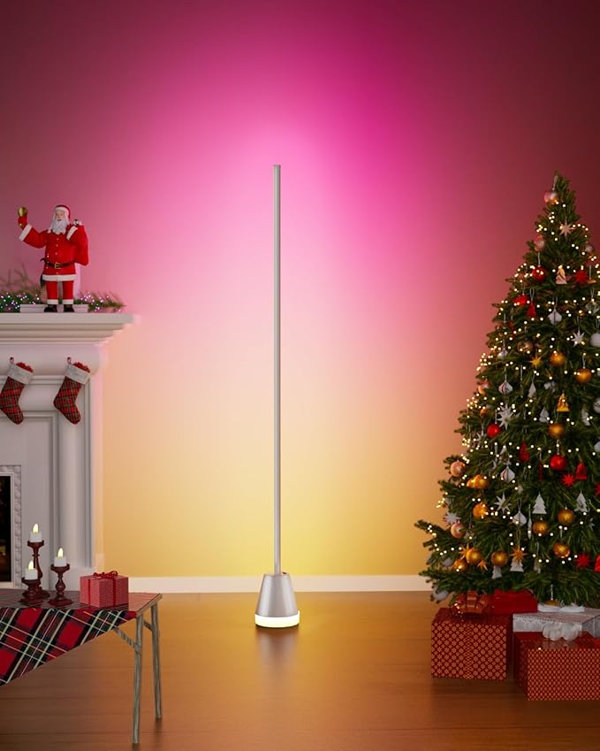 Keepsmile Smart RGB LED Corner Floor Lamp, 172 LEDs Bright Standing Lamps