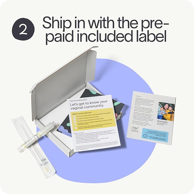 Tiny Health Vaginal Health Test Kit, Fast & Mess-Free, Easy Ship-in Kit