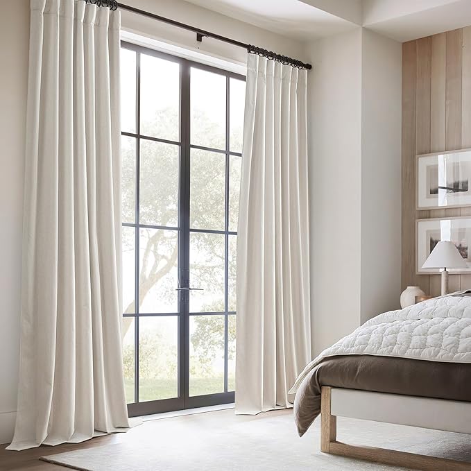 100 Percent Blackout Sliding Glass Door Curtains 120 Inches Long 2 Panels