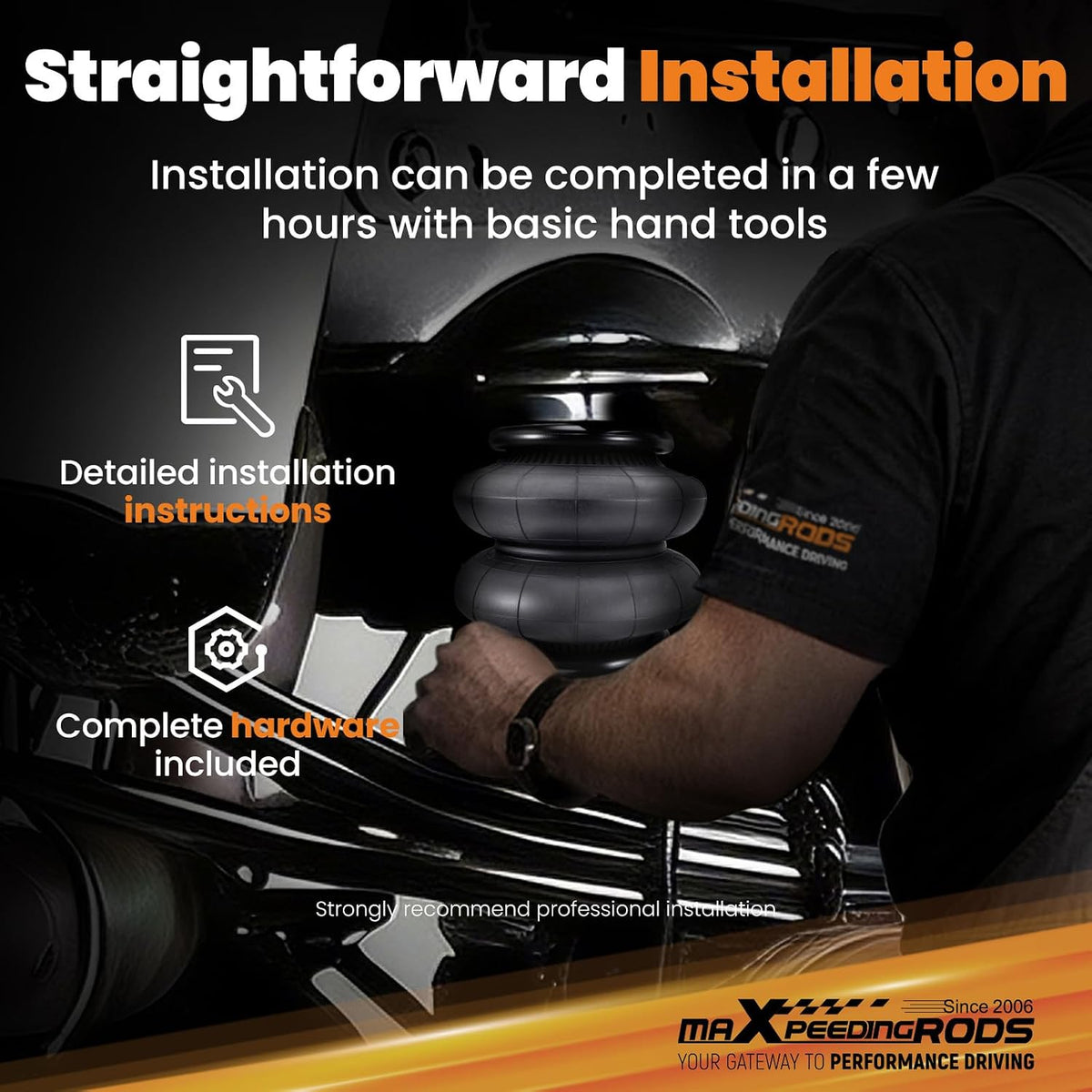 maXpeedingrods Air Suspension Bags Kit for Chevy Silverado 2500 2011-2026