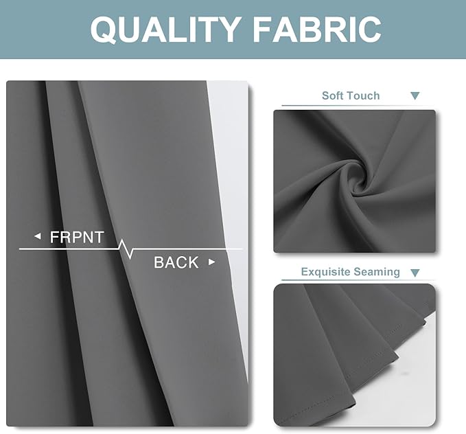 ChrisDowa Blackout Curtains 120 Inches Long