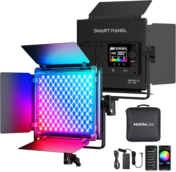 Mettlelite SPL210C RGB LED Video Light