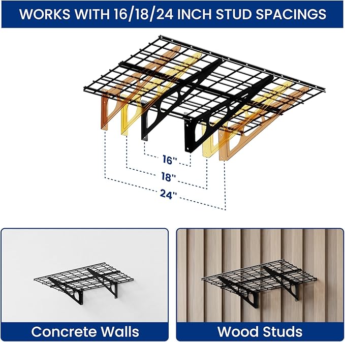 FLEXIMOUNTS 2-Pack 2x6ft Garage Shelving