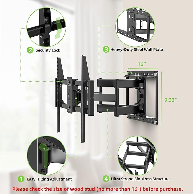 USX Mount Full Motion TV Wall Mount