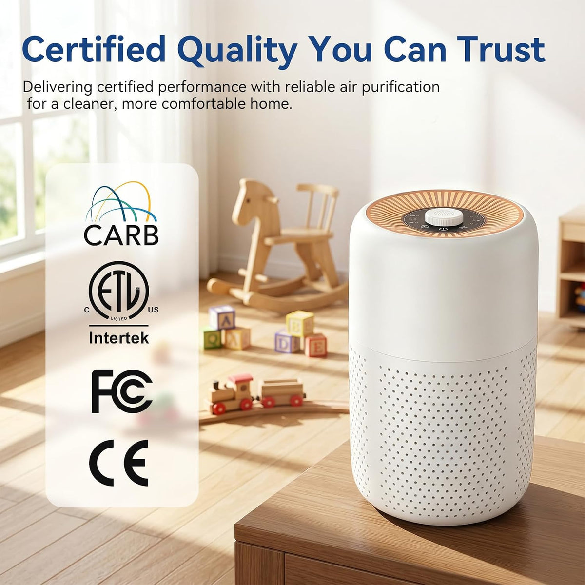 YARIKI Air Purifiers for Bedroom,High Efficiency Up to 450 Ft²
