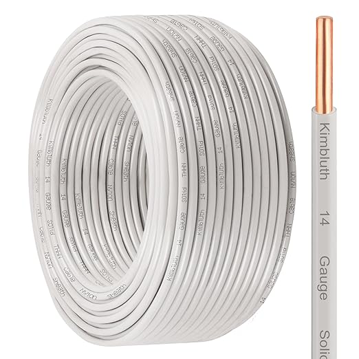 THHN Wire 14 Gauge 200 FT OFC Electrical Wire, 14 AWG Solid Copper Wire Rated