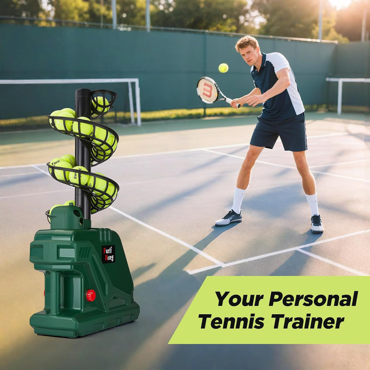 Furlihong 3819BH Portable Tennis Ball Machine