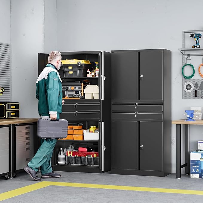 Letaya Metal Garage Storage Cabinet