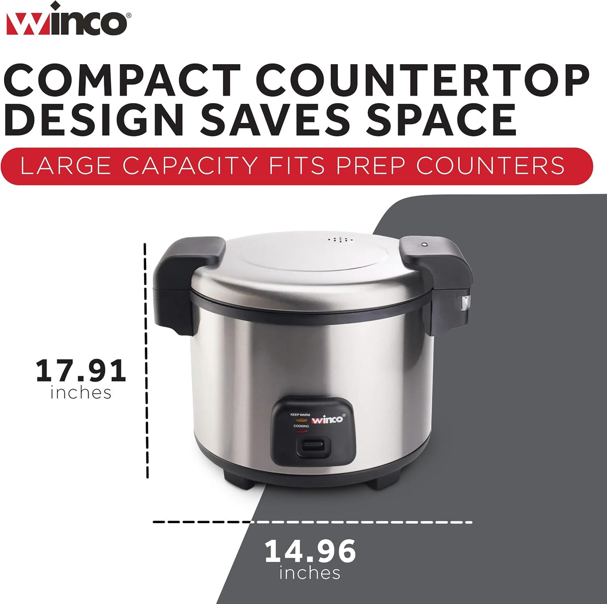 Winco Commercial-Grade Electric Rice Cooker