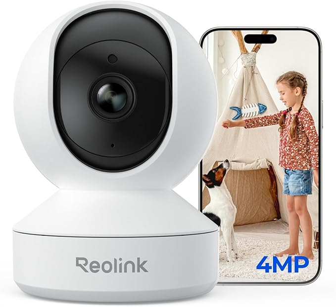 REOLINK 4MP Indoor Security Camera E1, Plug-in 2.4G Wireless WiFi 6