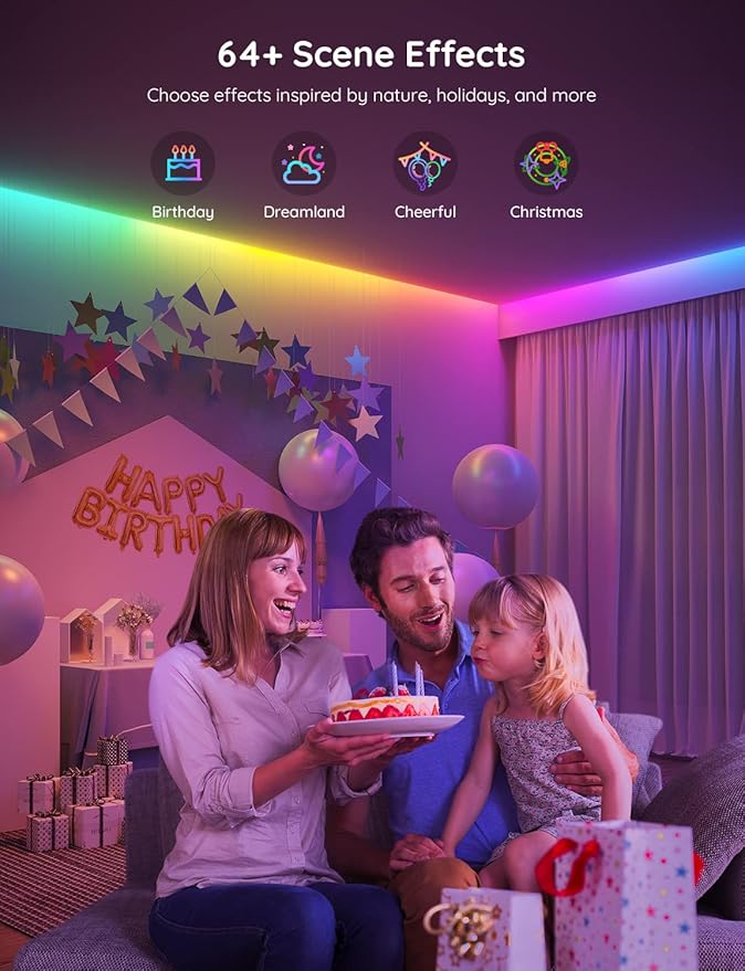 Govee 100ft RGBIC LED Strip Lights, Smart LED Lights