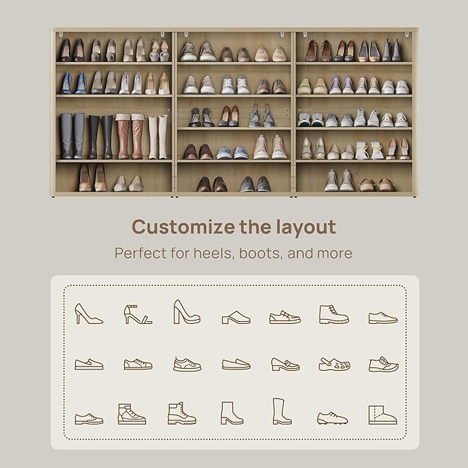 SICOTAS Rattan Shoe Storage Cabinet